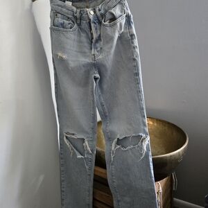 PacSun Blue Relaxed Distressed Jeans